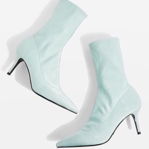 Mint Green Topshop Mojito Sock Boots
